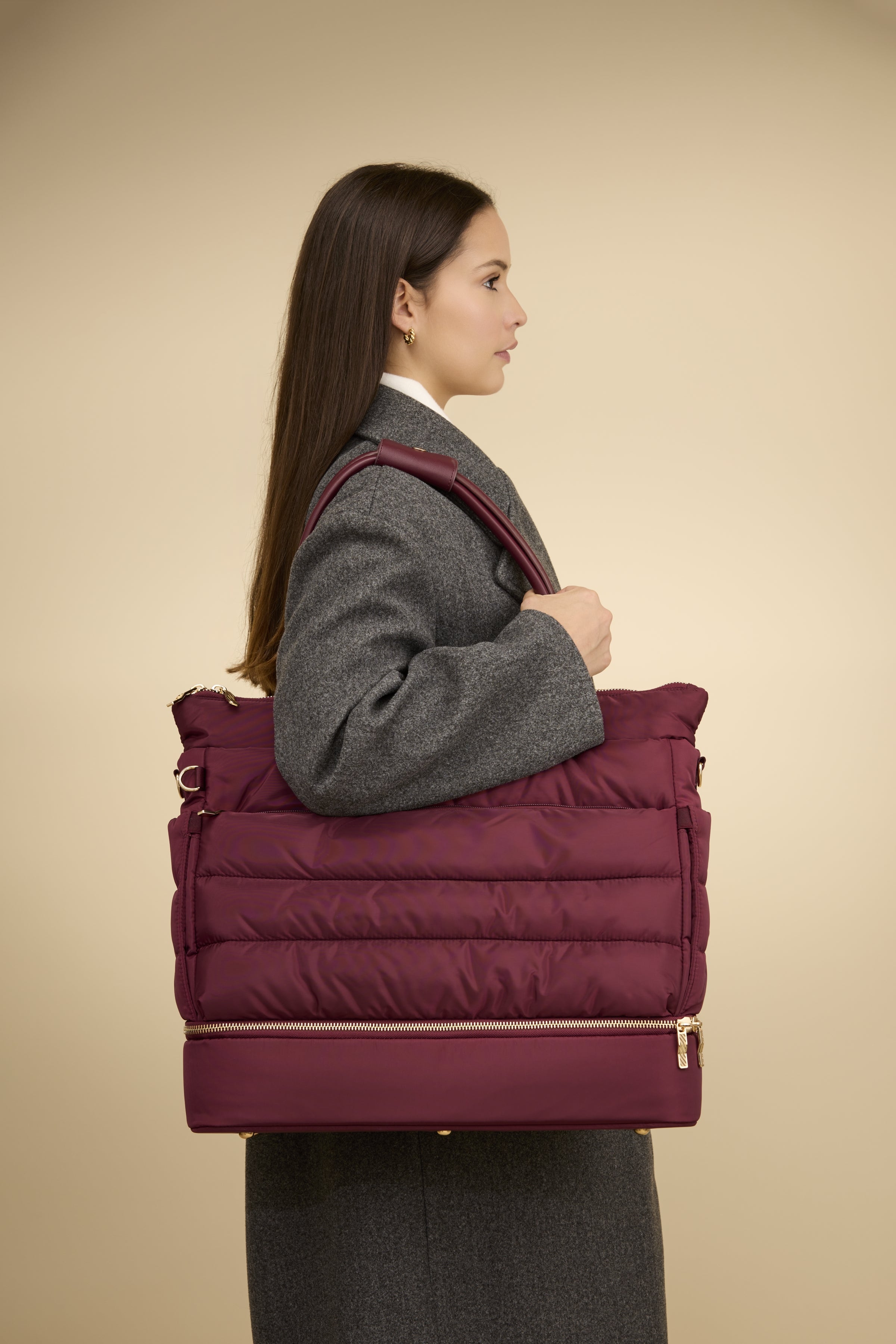 iPack Puffy Tote in Windsor Wine