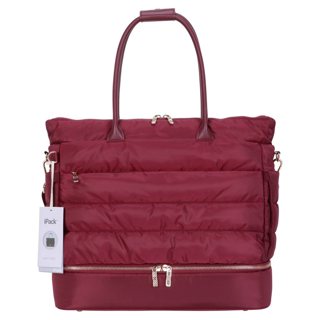 iPack Puffy Tote in Windsor Wine